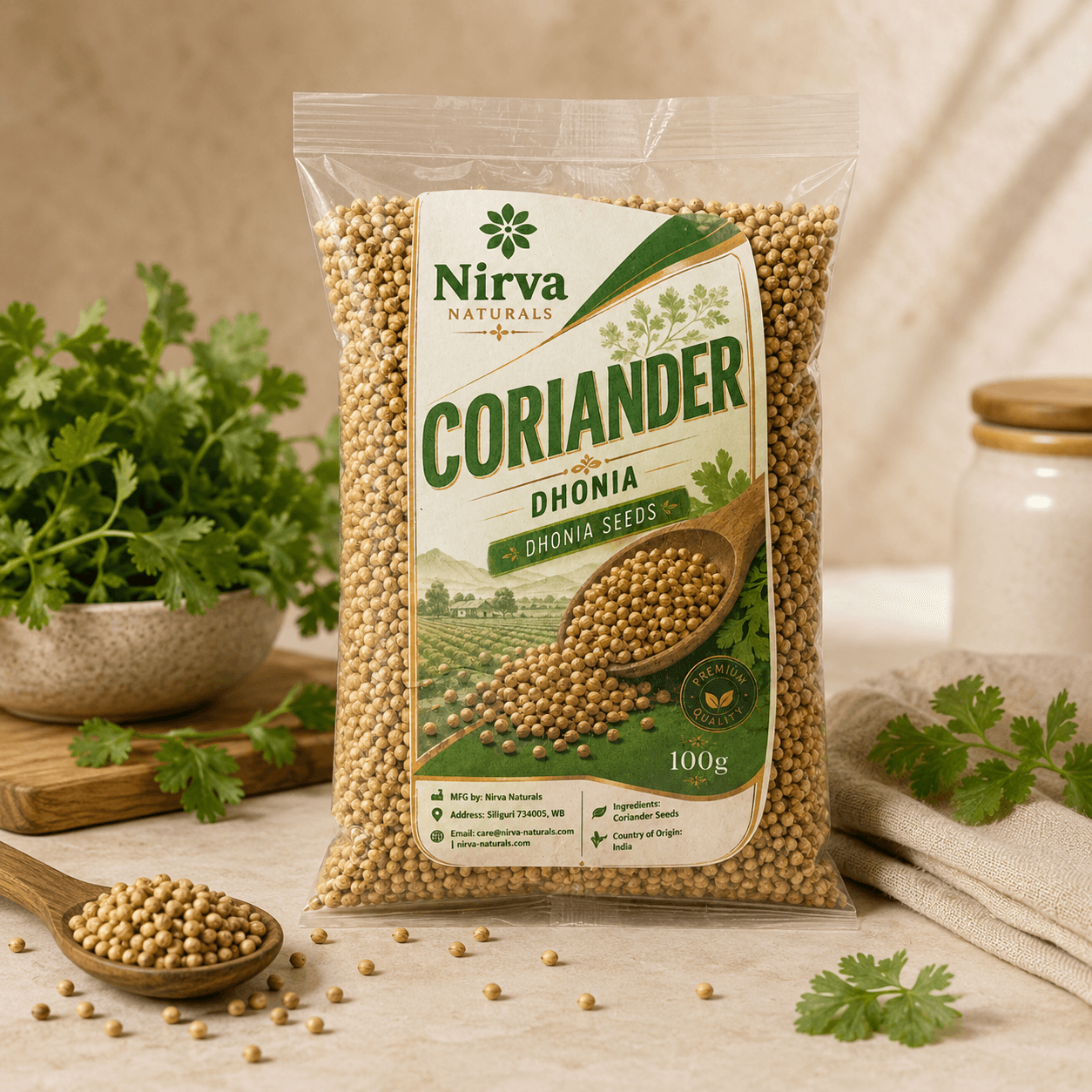 Nirva Whole Coriander  - Nirva Whole Coriander 